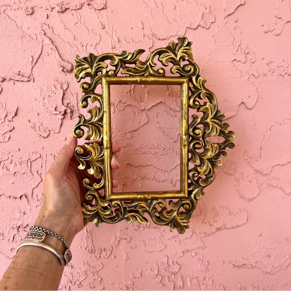 Ornate Gold Toned Photo Frame Picture Frame Home Decor